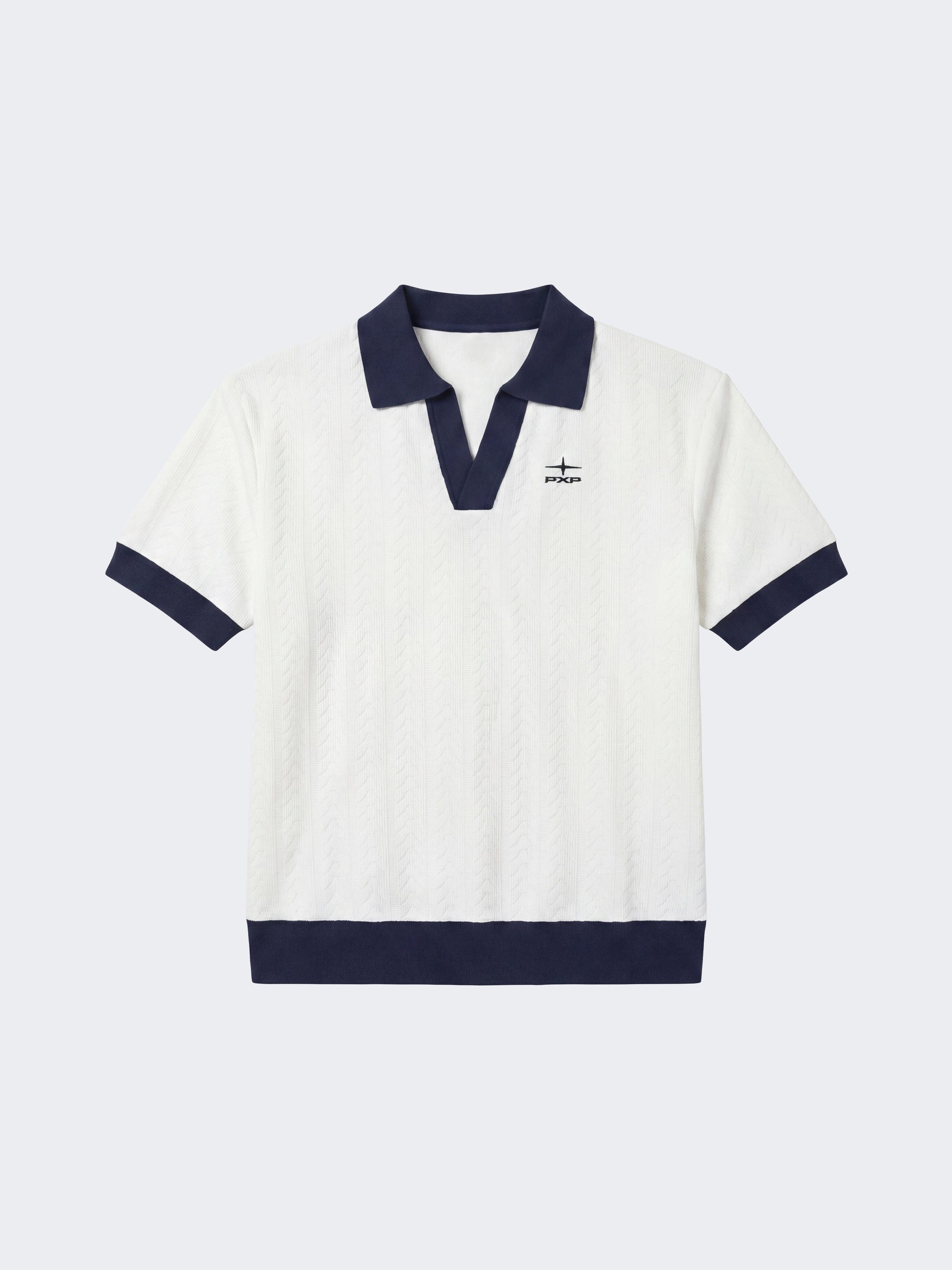 Polo en maille à manches courtes