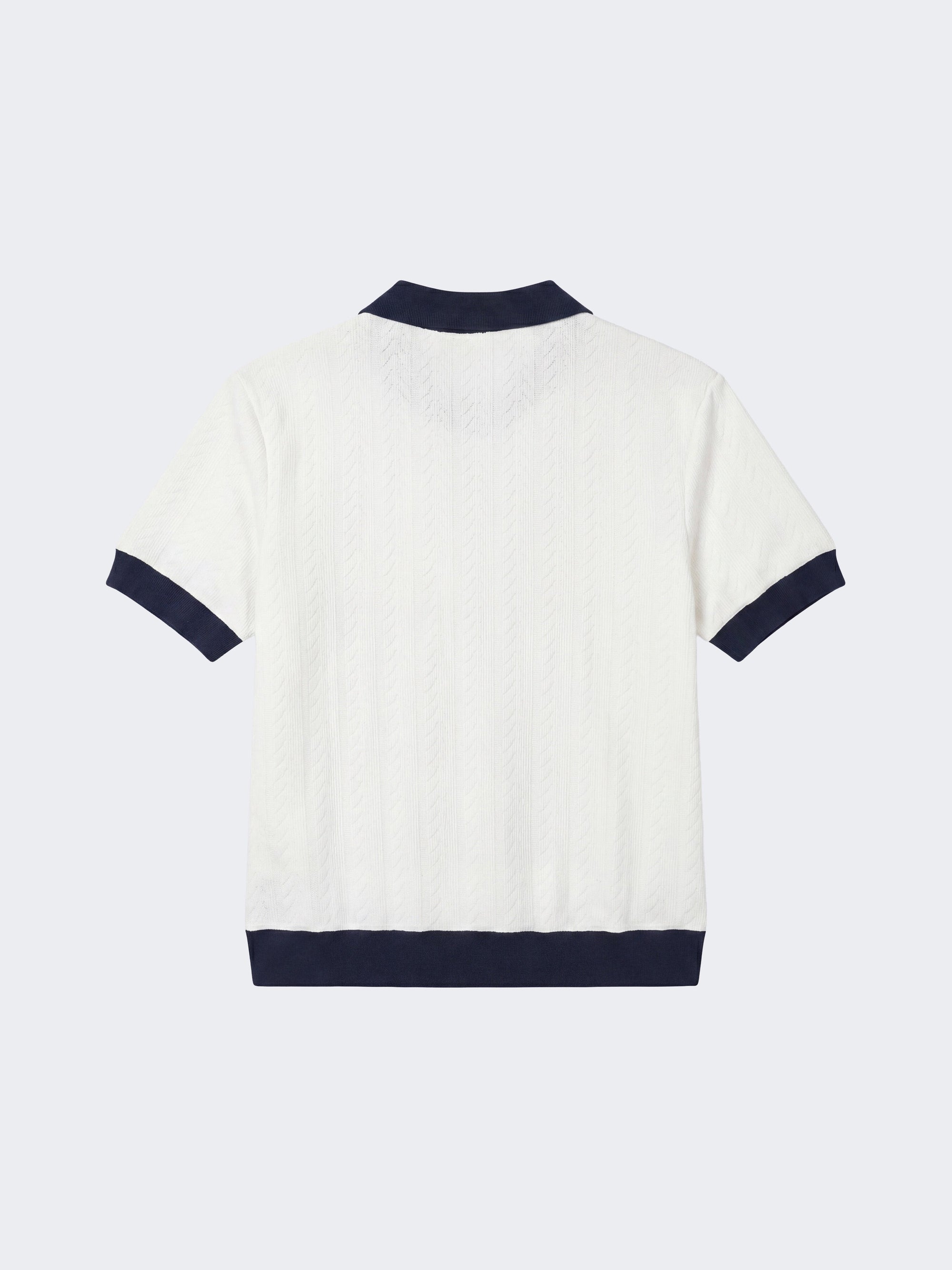 Polo en maille à manches courtes