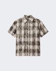Chemise homme à motif carreaux avec broderie au dos