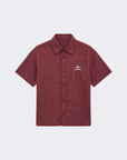 Chemise à motif rayé avec broderie au dos