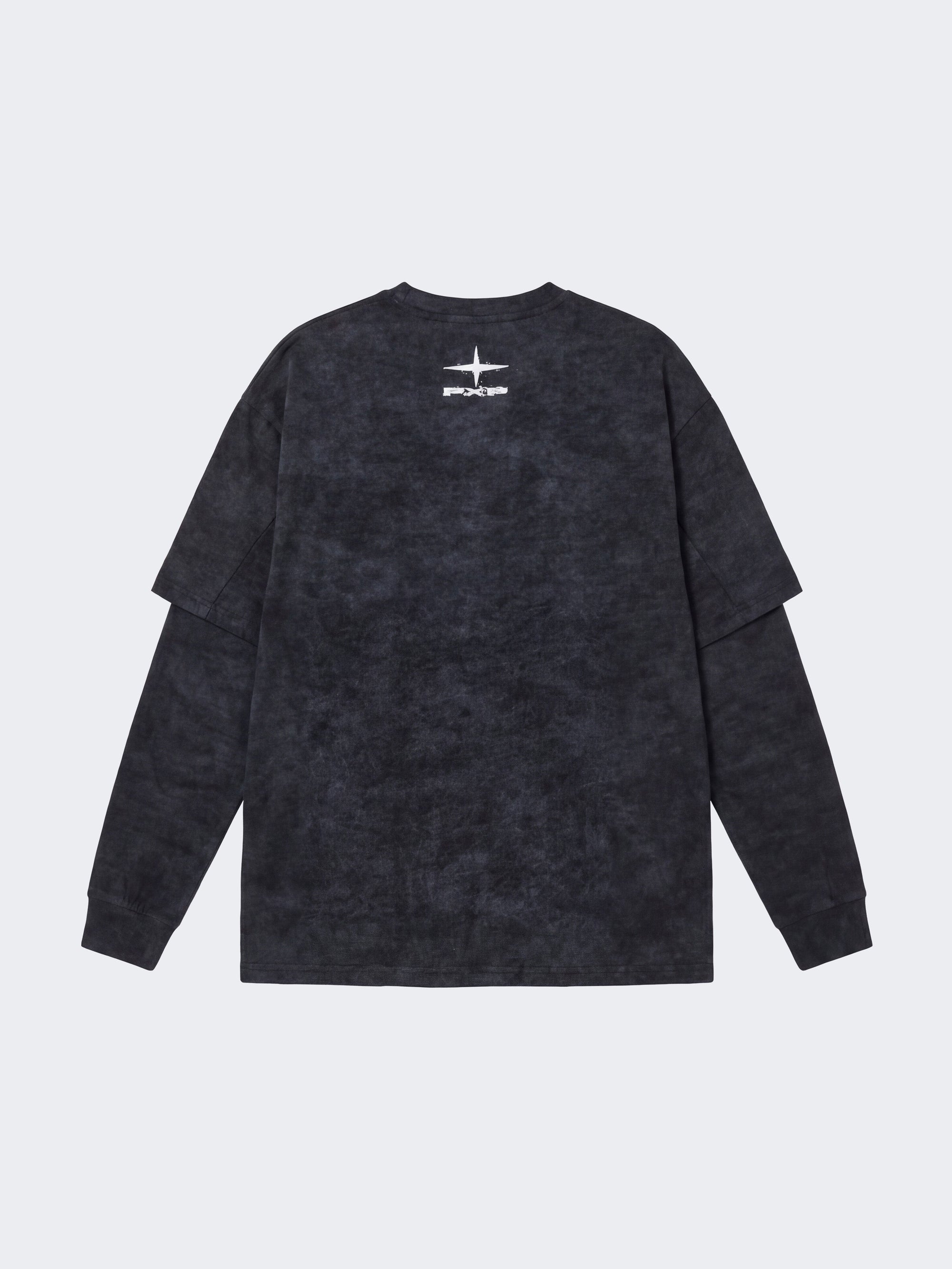 T-shirt manches longues effet Vintage