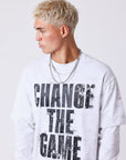 T-shirt manches longues effet Vintage