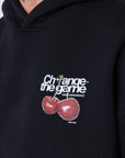 Sweat à capuche imprimé cerises