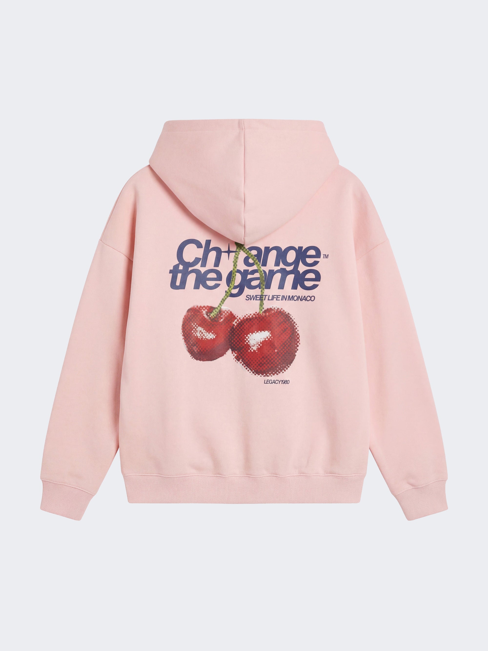 Sweat à capuche imprimé cerises