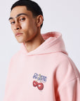 Sweat à capuche imprimé cerises