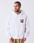 Sweat à capuche imprimé cerises
