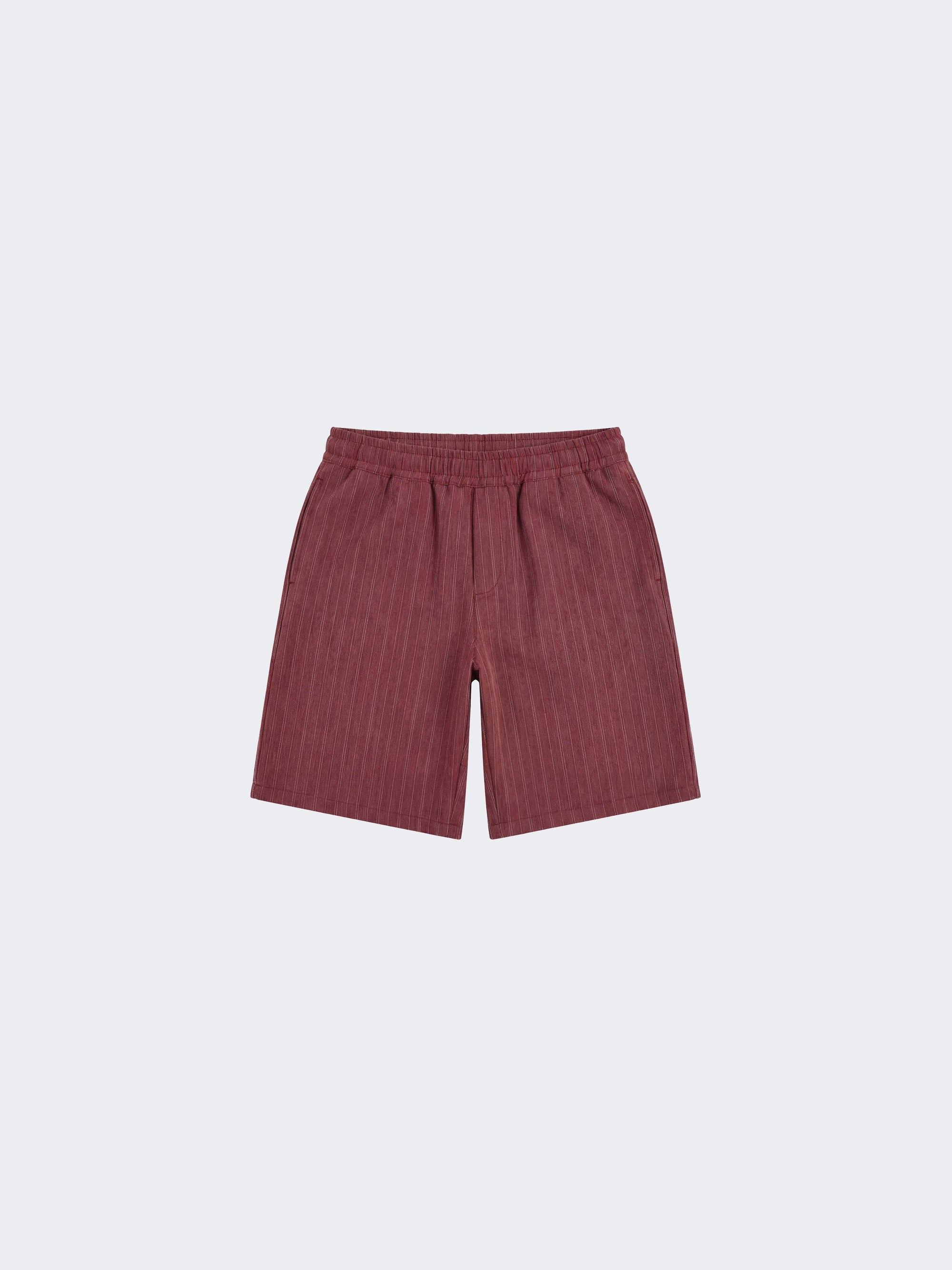 Short à rayures avec taille élastiquée