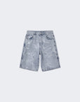 Bermuda en denim effet usé