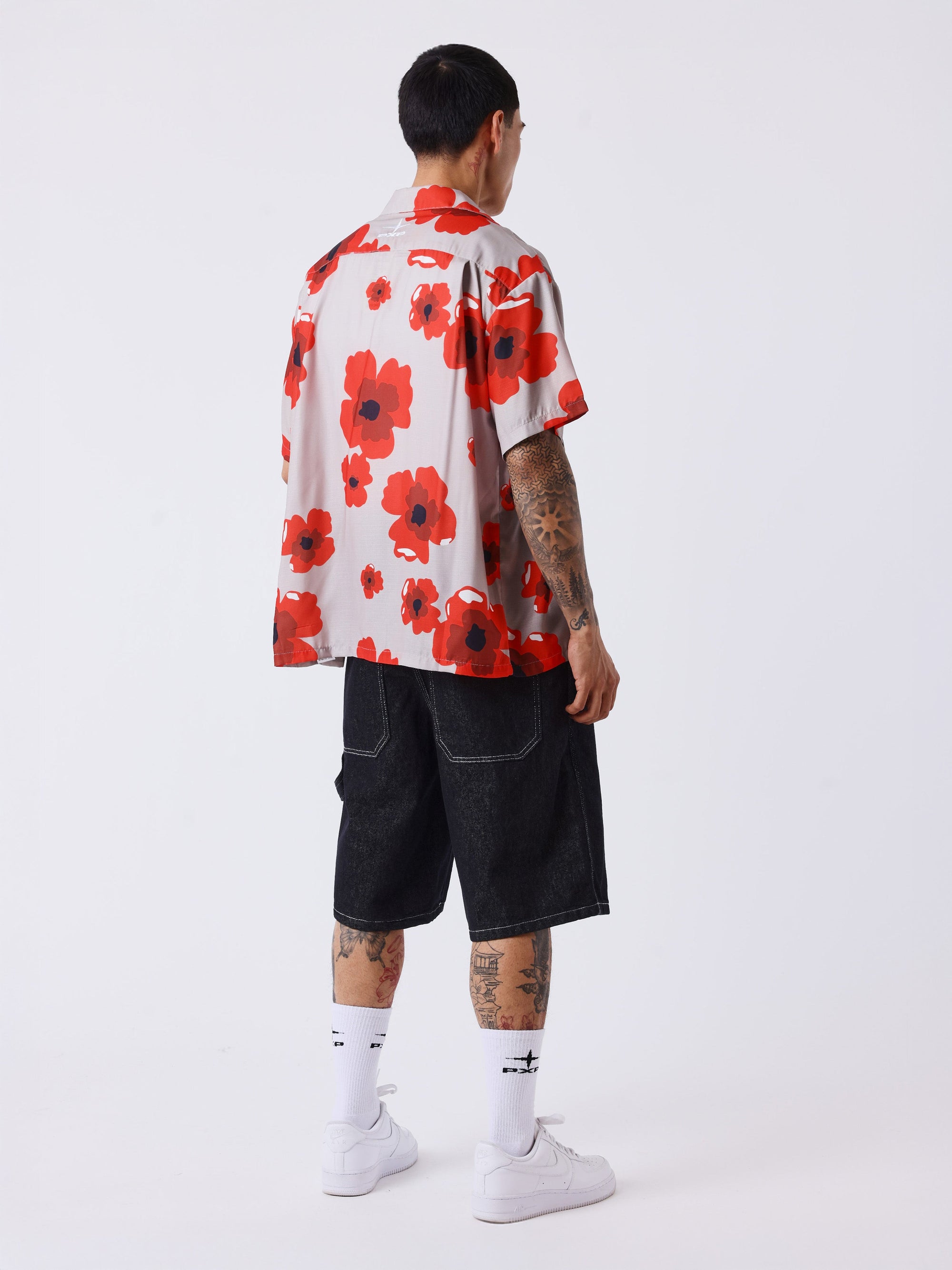 Bermuda en denim avec poches utilitaires