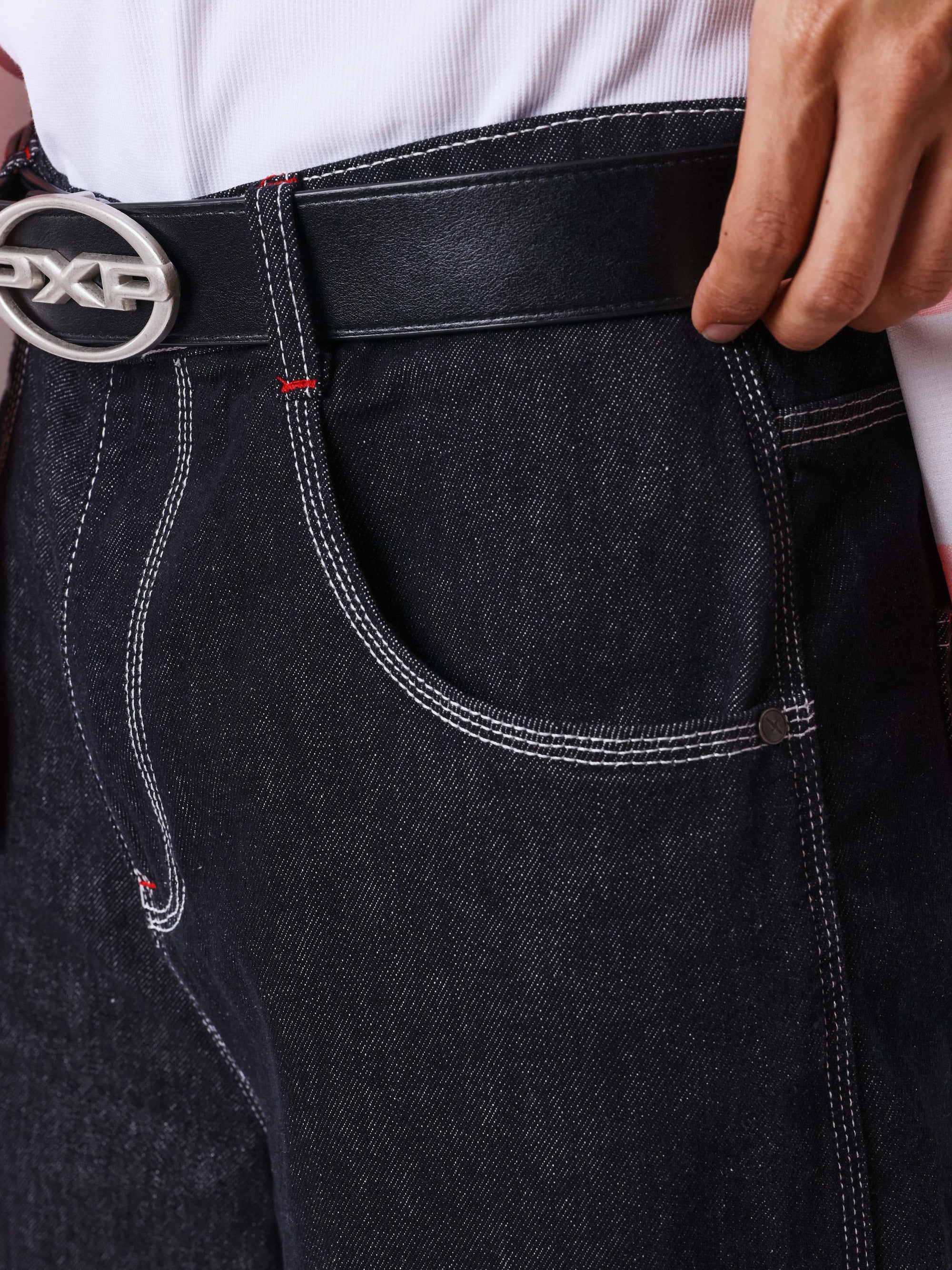 Bermuda en denim avec poches utilitaires