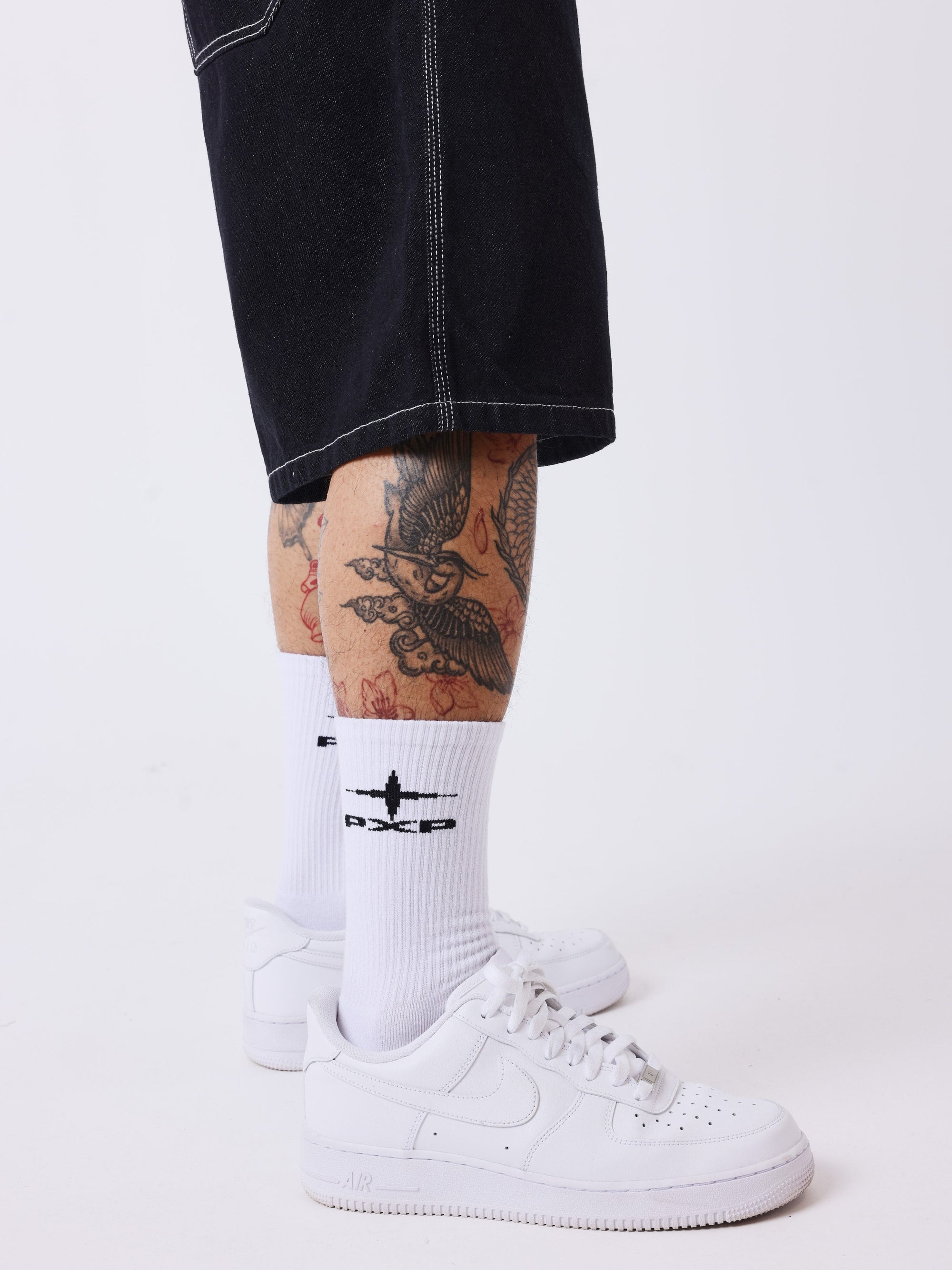 Bermuda en denim avec poches utilitaires