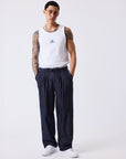 Pantalon homme à pinces taille élastiquée