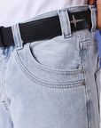 Bermuda homme en denim délavé