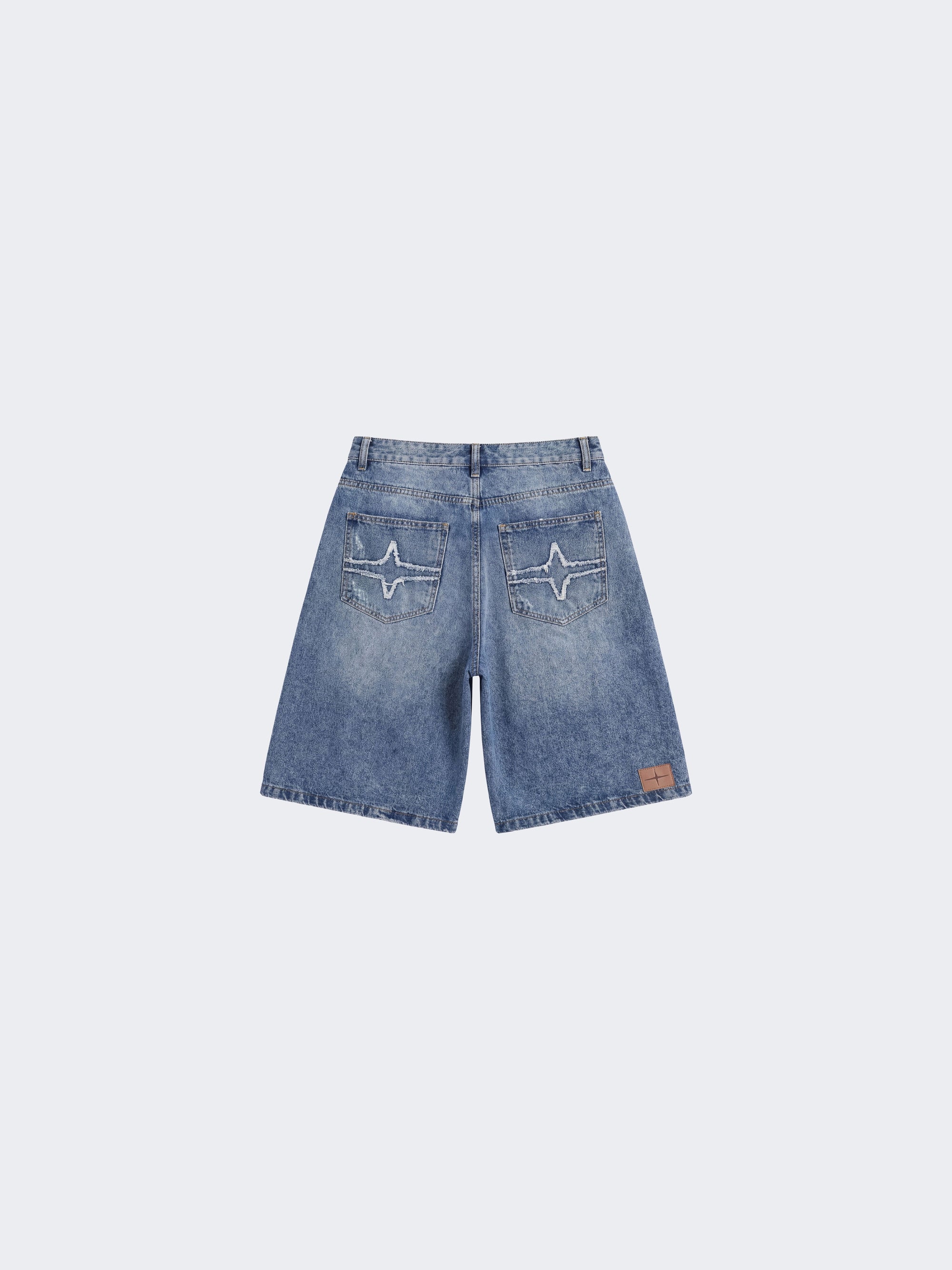 Denim short oversize