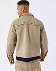 Veste en similicuir effet denim