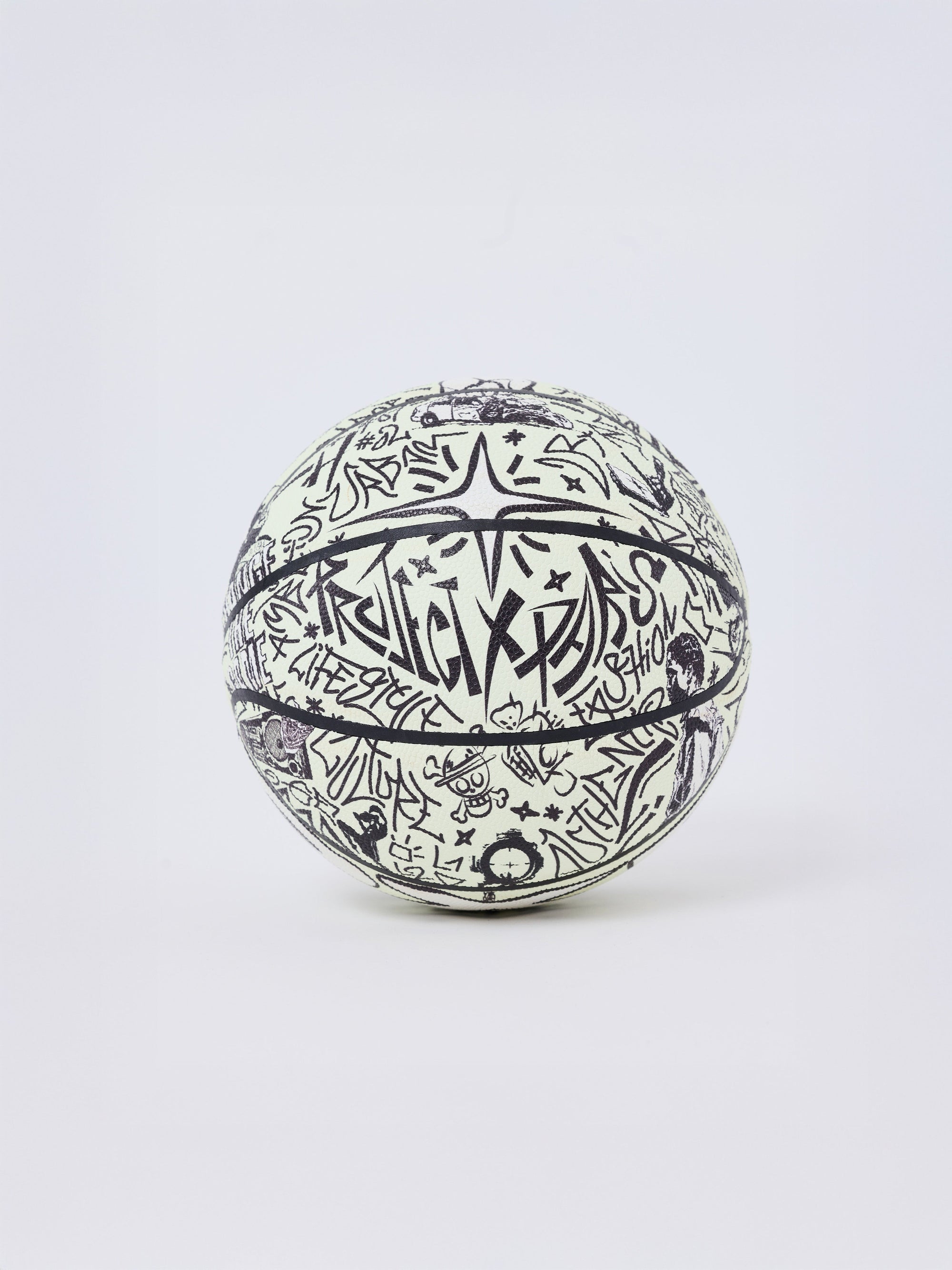 Ballon de basket phosphorescent graphique PXP