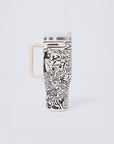 Gourde / Mug isotherme en acier motif graffiti PXP