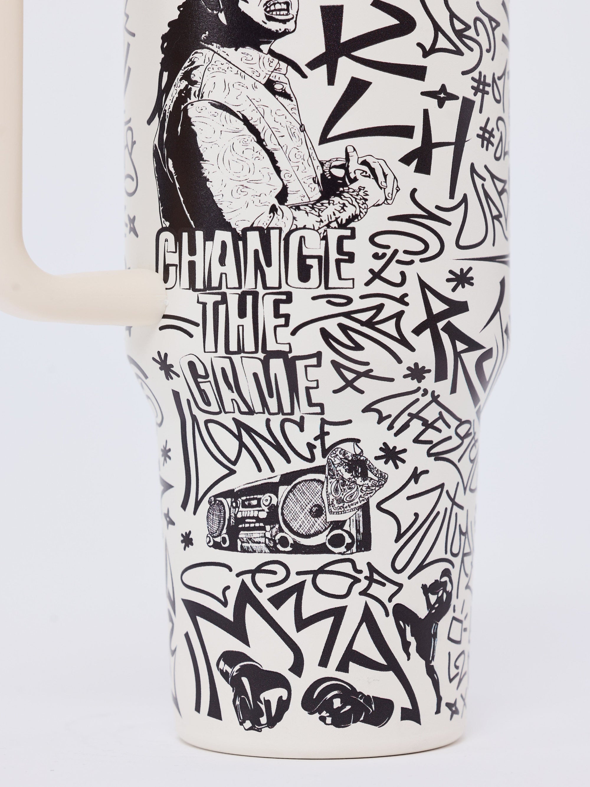 Gourde / Mug isotherme en acier motif graffiti PXP