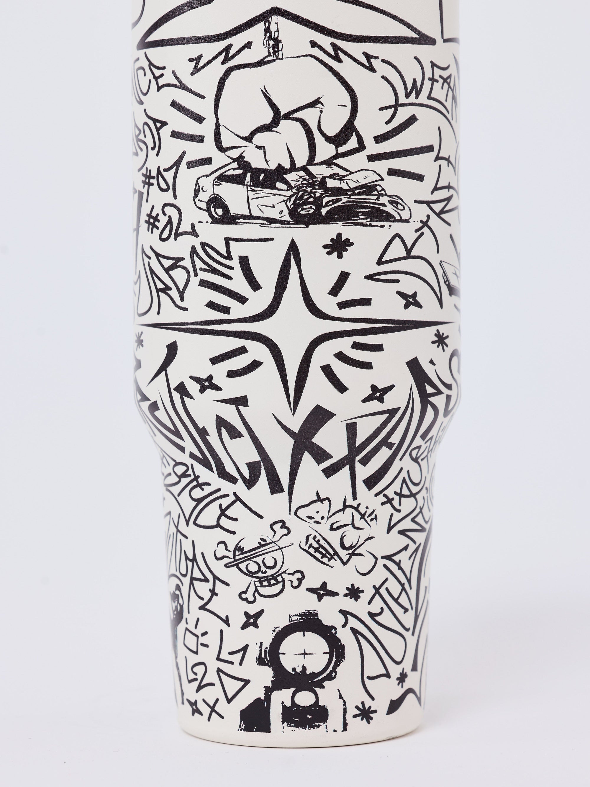 Gourde / Mug isotherme en acier motif graffiti PXP