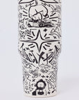 Gourde / Mug isotherme en acier motif graffiti PXP