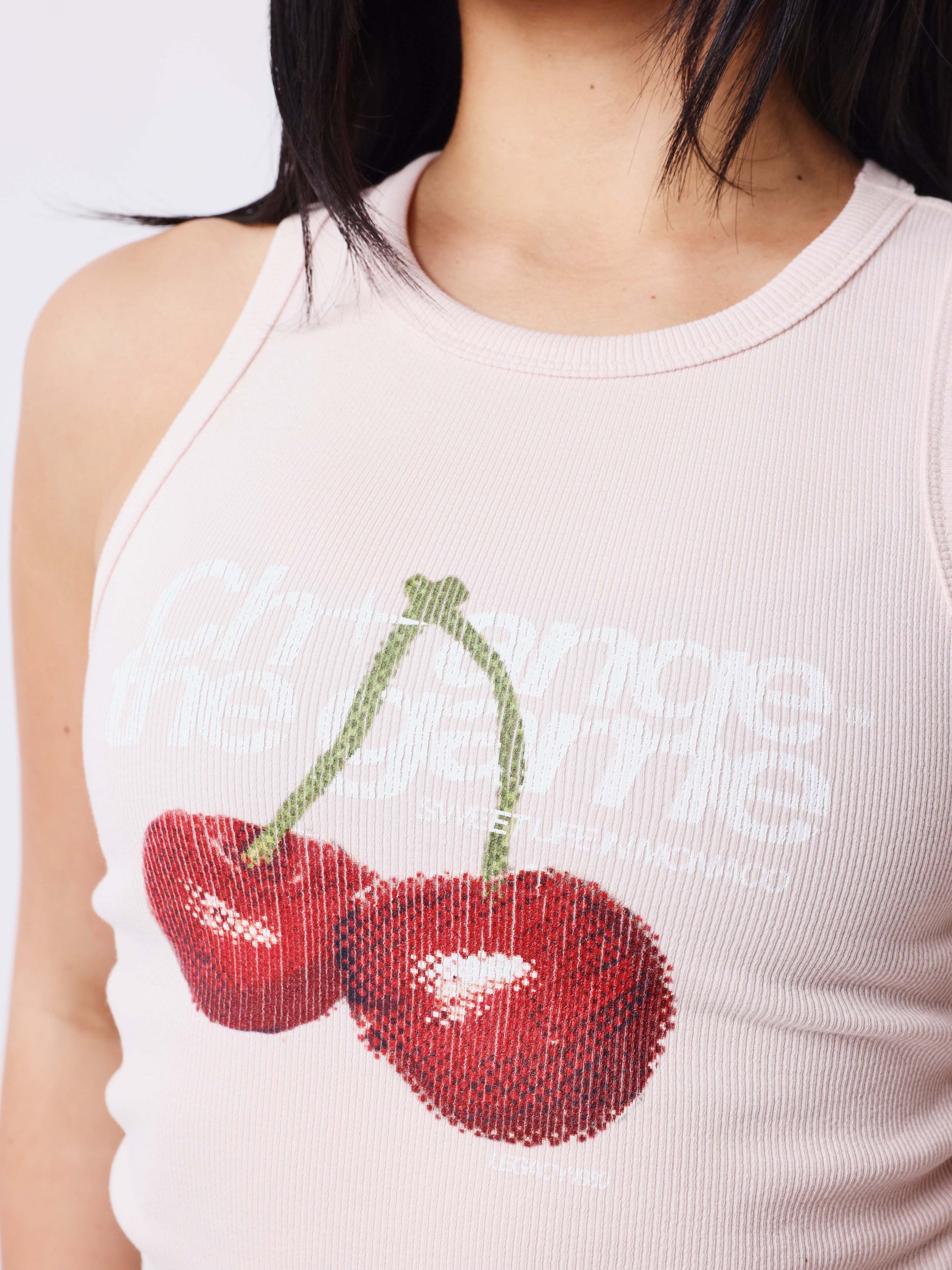Top imprimé cerises