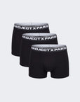 Caleçons homme Essentials - Lot de 3 boxers noirs