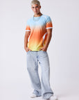 T-shirt manches courtes dégradé
