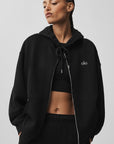 Hoodie zippé Accolade – Noir