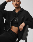 Hoodie zippé Accolade – Noir