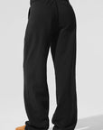 Pantalon de survêtement Accolade coupe droite – Noir