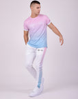 Pantalon à bandes dégradées