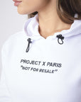 Sweat à Capuche enfilable en molleton crop top