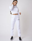 Sweat à Capuche enfilable en molleton crop top
