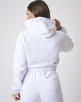 Sweat à Capuche enfilable en molleton crop top