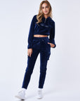 Bas de jogging cargo en velours signature