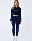 Bas de jogging cargo en velours signature