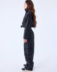Pantalon ample cotelé a poches