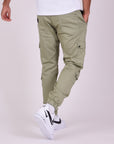 Cargo multi-poches avec serrage élastique