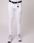 Jean Skinny effet usé avec trous