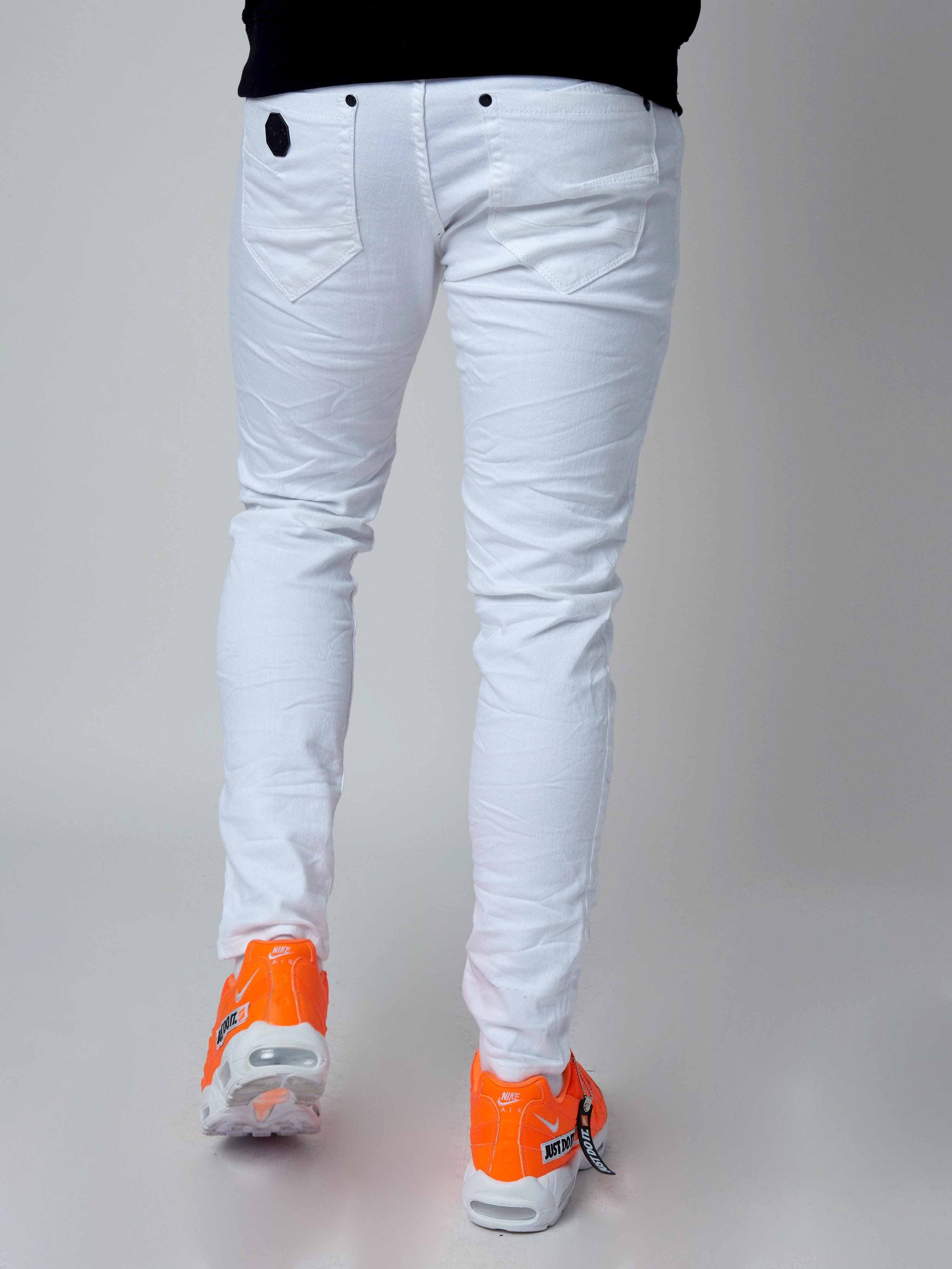 Jean Skinny effet usé avec trous