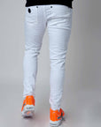 Jean Skinny effet usé avec trous