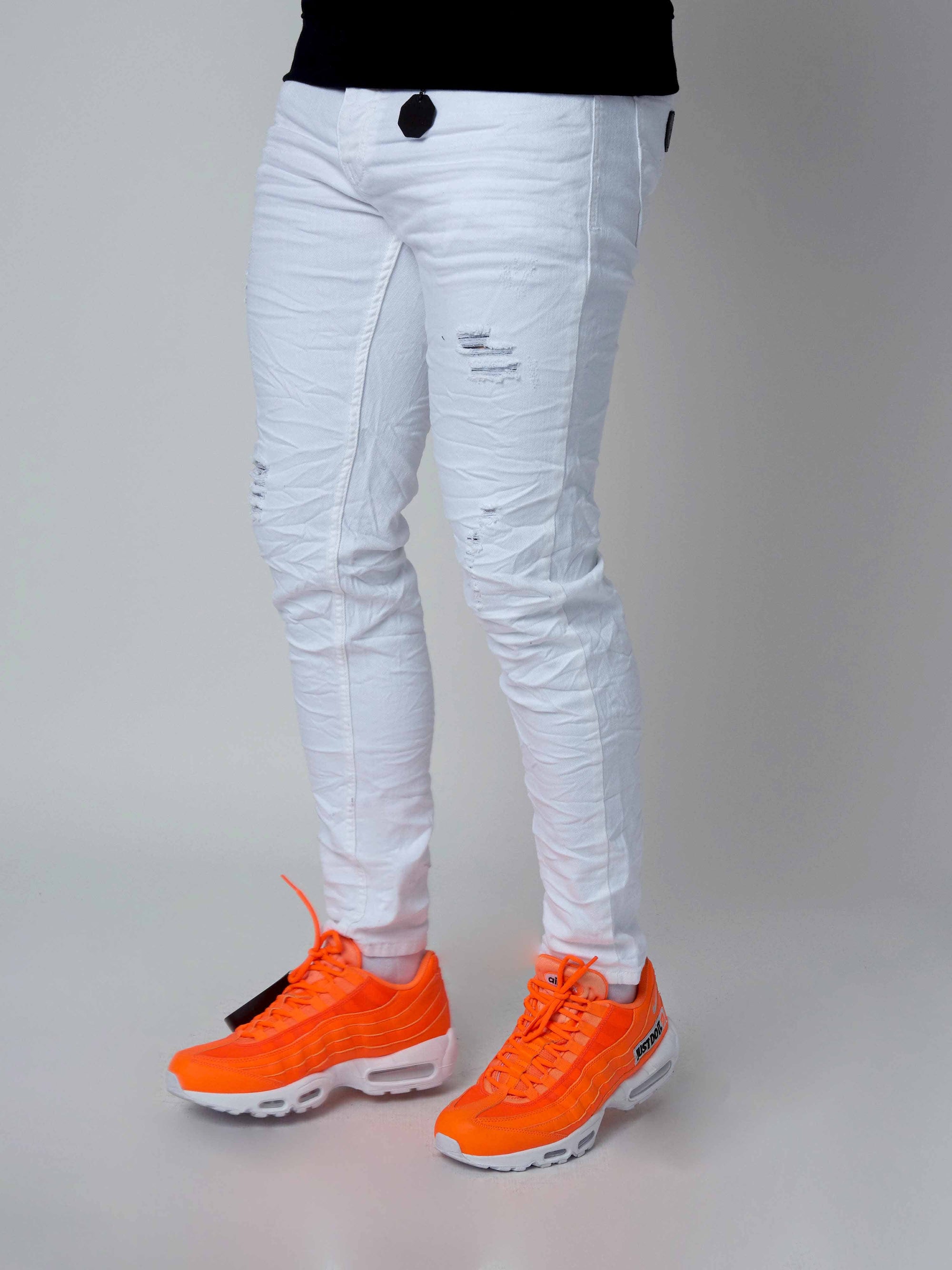 Jean Skinny effet usé avec trous