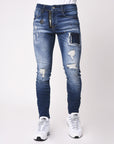 Jean Skinny tacheté