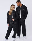 Surchemise Kalash x PXP en denim a motif damier