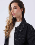 Surchemise Kalash x PXP en denim a motif damier