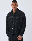 Surchemise Kalash x PXP en denim a motif damier