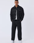 Surchemise Kalash x PXP en denim a motif damier