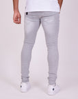 Jean skinny effet usé