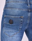 Jean skinny effet usé